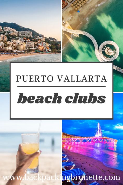 Planning a trip to Puerto Vallarta, Mexico? Don't miss these trendy beach clubs in Puerto Vallarta. Get info about day passes & nightlife in Puerto Vallarta for the perfect Mexico vacation. #puertovallart #mexicotravel Puerto Vallarta Beach, Mexico Travel Destinations, Day Club, Beach Clubs, Puerto Vallarta Mexico, Trendy Beach, Pacific Beach, Mexico Vacation, Cancun Mexico