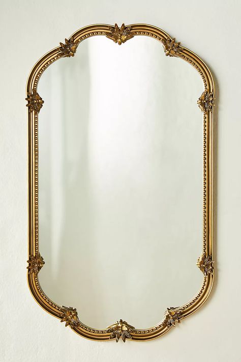 Minimalist Bathroom Mirrors, Vintage Gold Mirror, Wood Mirrors, Powder Room Mirror, Bathroom Mirror With Shelf, Bathroom Mirror Design, Boho Mirror, Bathroom Mirror Frame, Gilt Mirror