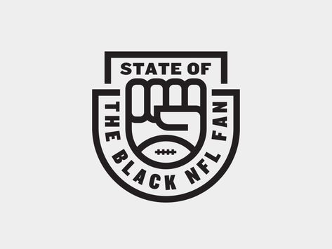 Espn stateoftheblacknflfan editorial badge kendrickkidd Badge Graphic Design, Modern Badge Logo, School Badge Design, School Badge Logo, Sports Badge Design, Mexico 86, Library Logo, 100 Logo, Logos Retro