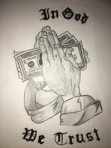 The World Is Yours Drawing, Money Drawing Easy, Money Drawing Ideas, Chicano Art Drawings Sketches, Ride Or Die Tattoo, Chicano Drawing, Money Drawing, Chicano Lettering, Cool Tattoo Drawings