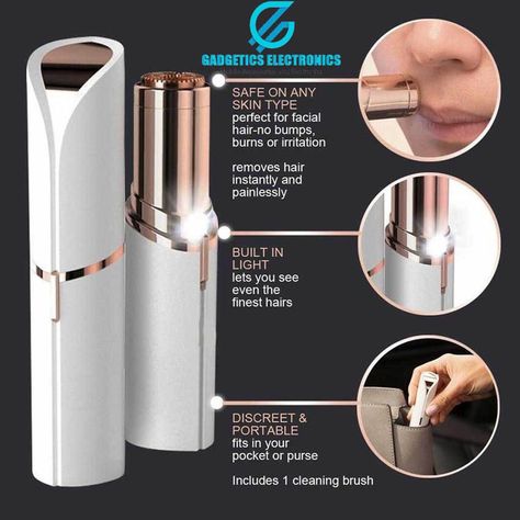 #flawless #facial #hair #remover #usb #rechargeable #trimmer Best Facial Hair Removal, Facial Hair Remover, Shopping Queen, Painless Hair Removal, Women Lipstick, Unwanted Facial Hair, Hair Removal Machine, Tools For Women, Facial Hair Removal