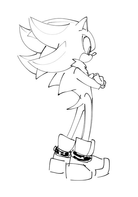 Wolf Movie, How To Draw Sonic, Hedgehog Drawing, Genos Wallpaper, Game Sonic, Drawing Ideas List, Sonic Funny, Hedgehog Art, Sonic And Shadow