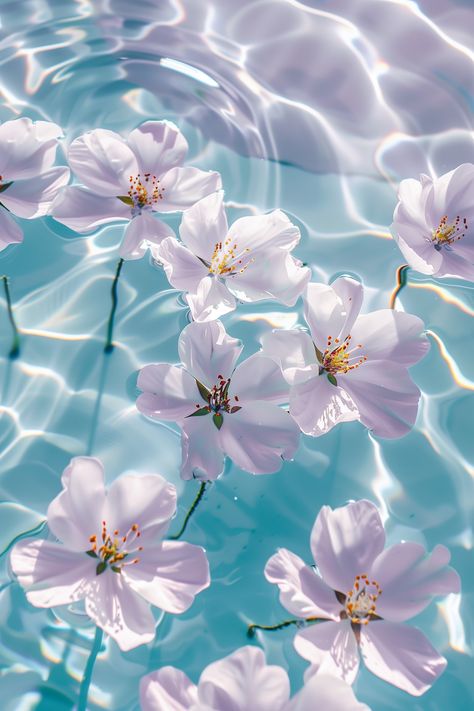 Drift into tranquility with these serene floating flowers, perfect for both iPhone and Android devices. 📱💧 Keep your screen fresh and your mind at ease with this peaceful display. Water Presentation Design, Asthetic Picture Wallpaper Computer, Water Flower Wallpaper, Flowers Floating In Water, Flower In Water, Flowers In Water, Flowers And Water, Flowers Water, Cute Summer Wallpapers