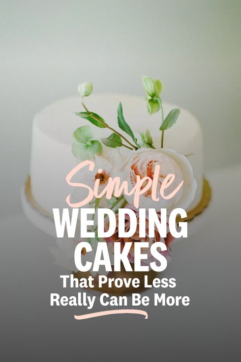 2nd Wedding Cake Ideas, Single Tier Buttercream Wedding Cake, Small Wedding Cake Table Ideas, Wedding Cake Table Ideas Elegant Simple, Diy Flower Cake Topper, One Layer Wedding Cake With Flowers, Small 2 Layer Wedding Cake, Simple Wedding Cake Without Flowers, Elegant One Tier Wedding Cake