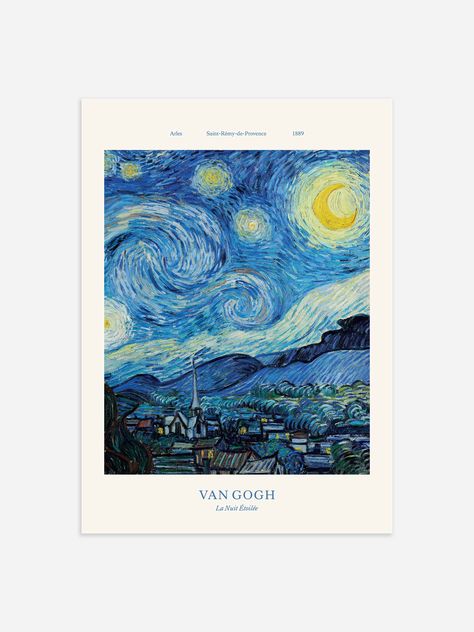 Vincent Van Gogh Poster, Van Gogh Wallpaper, Van Gogh Poster, Phone Case Diy Paint, Night Sky Wallpaper, Van Gogh Museum, Van Gogh Art, Artist Aesthetic, Starry Night Van Gogh