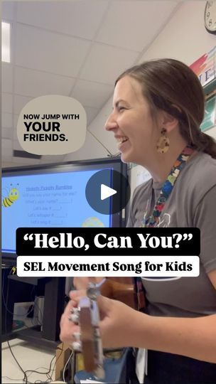 44K views · 1.3K reactions | Here’s a little sneak peek of our brand new hello song! 🥳 I had so much fun creating this one—it’s got call & response echoes, playful movements, SEL magic, a bit of freeze dance, and a smooth transition to calm, seated vibes 🧘‍♀️I’m honestly so proud of it! My PK-2nd graders are loving it—we’ve been singing it at the beginning of every class this year! Want the full song, chord sheet, and materials? Sign up for our Resource Library from August 20th to Sept. 1st! Just comment ‘Library’ below, and I’ll make sure you’re the first to know when it’s open!
.
.
#hellosong #musicforkids #elementarymusic #preschoolmusic #prekactivities #elementarymusicteacher #musicteacherlife” | Narwhals and Waterfalls Welcome Songs, Hello Song, Movement Songs, Freeze Dance, Meeting Ideas, Preschool Circle Time, Elementary Music Teacher, Preschool Music, Christmas Program