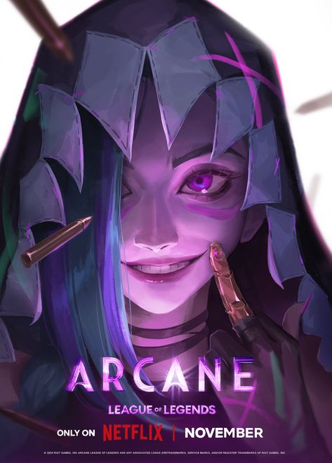 Jinx Season 2, Jinx Art, Billy Kidd, Akali League Of Legends, Arcane Season 2, Jinx League Of Legends, League Of Legends Characters, Without Borders, Lol League Of Legends