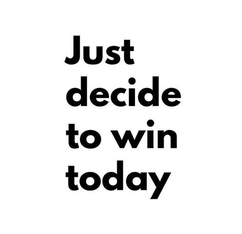 Reposting @themichaelbrandon: It's that simple, just decide to win because most of us don't. . We drift aimlessly throughout the day allowing ourselves to lose because we let life happen to us rather than creating what we want. . Set a goal, take action towards it and win! Don't lose, don't allow yourself to accept losing. Aim for something and go go go. It's possible. . Just decide to win today. That decision can change everything. . . . . . . . . . . . . . . . . . . . #quotes #goals Lets Win Quotes, Goal Outdo Me, Can’t Win For Losing Quotes, Win The Day Quotes, Change Everything Quotes, Winning Qoutes, Make It Happen Quotes, Everything Quotes, Win The Day