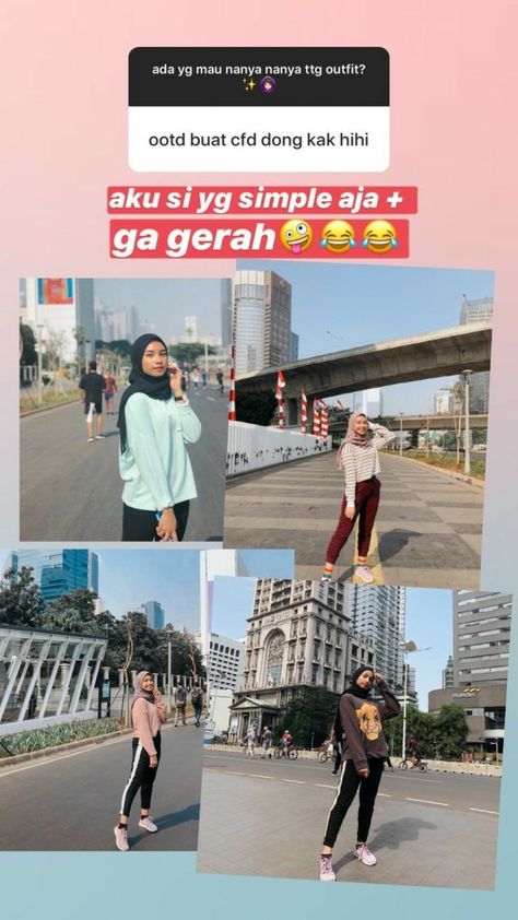 Style Jogging Hijab, Cfd Ootd, Style Olahraga Hijab, Ootd Sporty Hijab, Outfit Jogging Hijab, Ootd Sporty, Outfit Celana, Celana Jogger, Celana Jogger Wanita