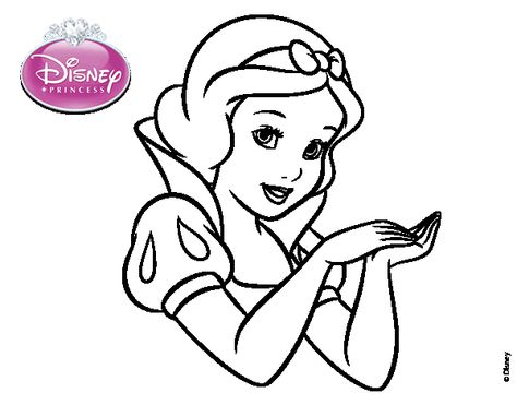 Dibujo de Blancanieves - Blancanieves primer plano para colorear Snow White Coloring Pages, Drawing Videos For Kids, Disney Character Drawings, Disney Princess Colors, Disney Drawings Sketches, Disney Princess Coloring Pages, Disney Up, Disney Embroidery, Disney Princess Drawings