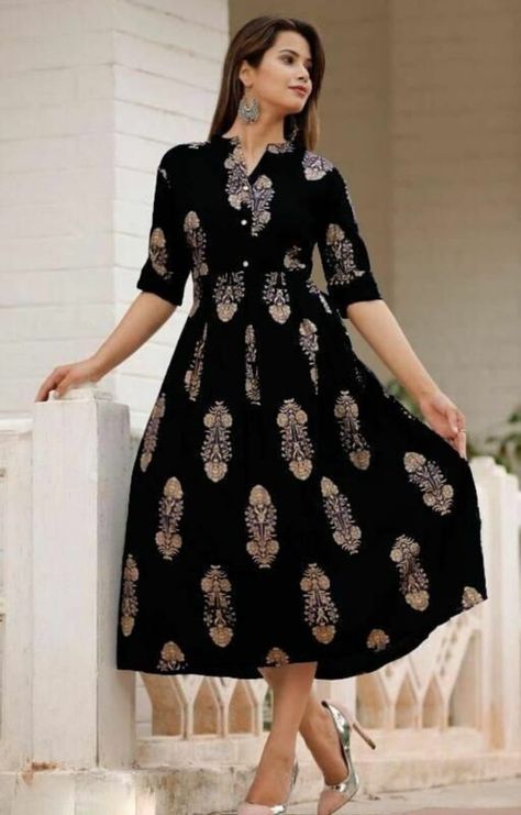 Only 42 RM Free Shipping (Free Postage)
#hellobeautiful

Description :
Sku : HB5129
Size : XXS ,XS ,S ,M , L , XL , XXL
Fabric : Heavy Reyon
Work : Gold Print
Length : 47 inches
Product Category : Designer Gown High Neck Frock Design, Blouse Designs High Neck, Foil Prints, Designer Gown, Simple Kurti Designs, Kurti Designs Latest, Indo Western Dress, Frock Dress