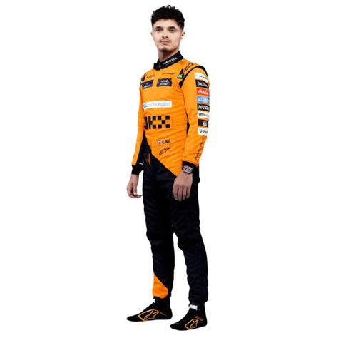 Lando Norris Race Suit, F1 Costume, New Mclaren, Go Kart Racing, Race Suit, Male Gender, Racing Jackets, Motorcycle Suit, Kart Racing