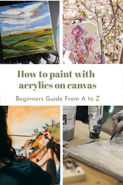 acrylic canvas painting guide Beginners Painting Guide, Painting Practice Ideas, Painting Practice Acrylic, Acrylic Painting How To, Acrylic Tutorials Painting, Paint With Acrylics For Beginners, How To Paint With Acrylics, Acrylic Painting Tutorials Step By Step, Acrylic Painting Beginner