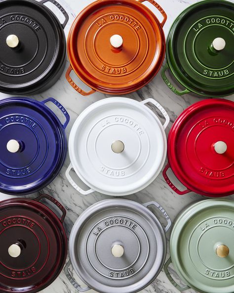 Rooted in French culinary heritage, STAUB cookware is beloved by professional and home chefs for its exquisite craftsmanship, exceptional performance, and timeless beauty. Each STAUB cocotte effortlessly and elegantly transitions from the oven to the table - you can cook and serve in the same dish. These heirloom pieces can be lovingly passed from generation to generation. Staub Cocotte, Kitchen Essentials List, Staub Cookware, Cast Iron Set, Modest Girl, Dutch Ovens, Charcuterie Inspiration, Dinner Prep, Farm Garden