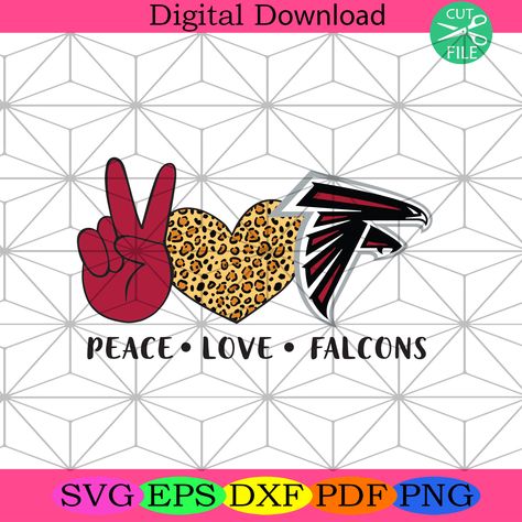 Falcons Svg, Atlanta Falcons Svg, Falcons Football, Nfl Svg, Baseball Svg, Love Svg, Sports Svg, Atlanta Falcons, Nfl Teams