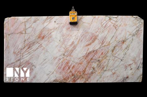 New York Stone | Pink Lady Lumix Quartzite, Quartzite from Brazil Pink Granite Countertops, York Stone, Small Bathrooms, Stone Tile, Pink Lady, Mineral Collection, Stone House, Marble Granite, Stone Tiles