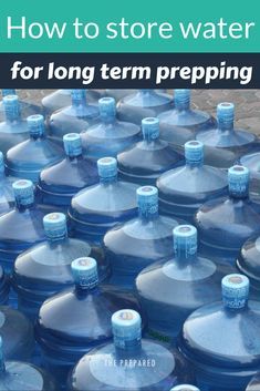 Survival Wallpaper, Long Term Water Storage, Prepping For Beginners, Water Survival, Water Storage Containers, Emergency Prepardness, Emergency Food Storage, Doomsday Prepping, Emergency Water