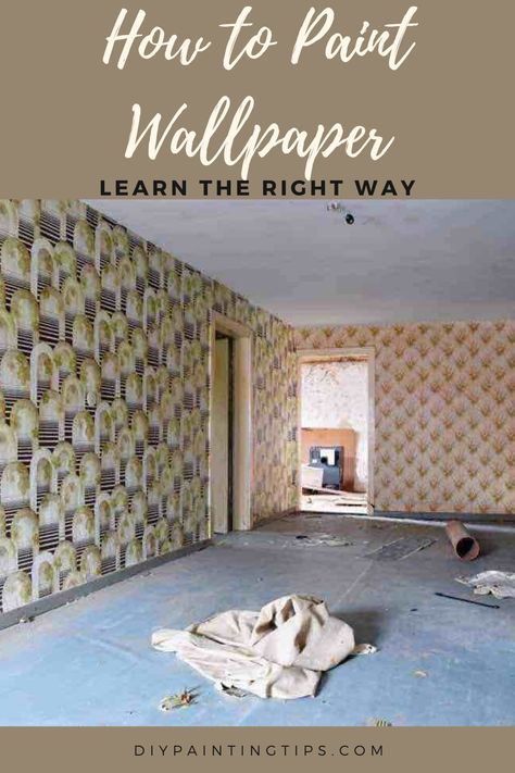 Wallpaper rooms are the bane of DIY home improvement. It's difficult and time consuming to remove wallpaper, repair the wall, and then prime and paint. In some instances, it just makes more sense to leave the wallpaper. Read our post on how to paint wallpaper to learn all the best tips and tricks for getting great looking walls, without taking down wallpaper. Can You Paint Over Wallpaper, How To Paint Over Wallpaper, Wallpaper Over Wallpaper, Paint Over Wallpaper, How To Paint Behind A Toilet, Removing Wallpaper, Painting Over Wallpaper, Removing Old Wallpaper, Remove Wall