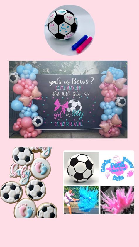 Soccer Gender Reveal Ideas, Soccer Gender Reveal, Gender Reveal Ideas, Reveal Ideas, Gender Reveal, Soccer, Football