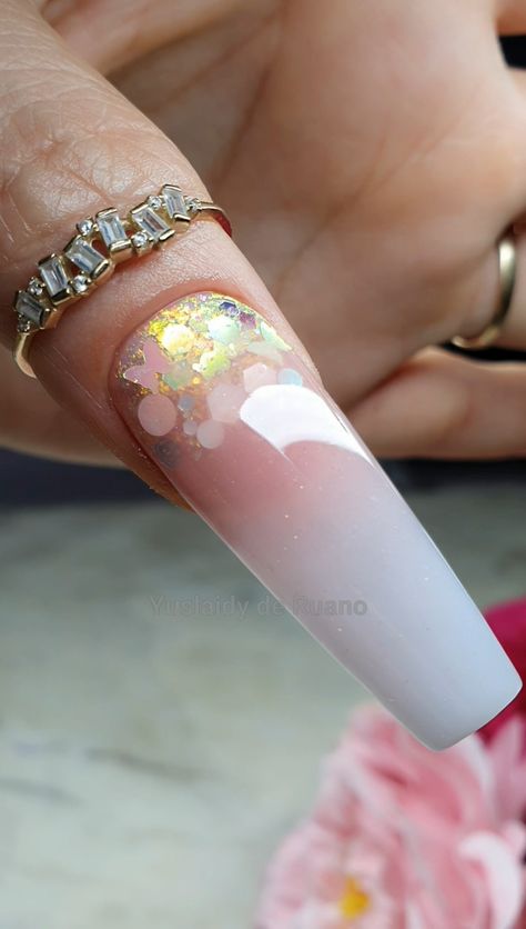 Baby Glam Nails, Baby Color Nails, Baby Glam, Bad Nails, Art Nail Art, Glam Nails, Uñas Acrilicas, Baby Colors, Baby Boomer