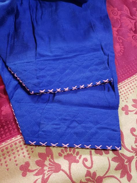 Self made salwar bottom...itz unique❤️😎✌🏻️ Disgine Dress, Latest Salwar Bottom Designs, Salwar Bottom Designs, Salwar Mohri Design, Salwar Ideas, Mohri Design, Salwar Suit Neck Designs, Women Trousers Design, Pant Design