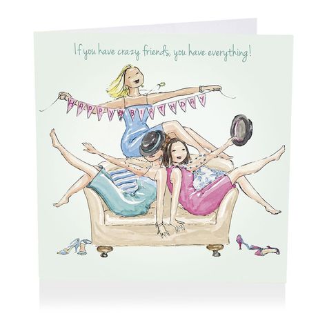 Happy Birthday Crazy Lady, Berni Parker, Special Friendship Quotes, Funny Happy Birthday Pictures, Prosecco Wine, Friend Cards, Girlfriend Card, Happy Birthday Pictures, Funny Happy Birthday