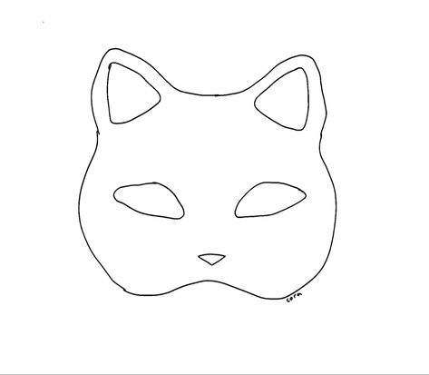 Mask Drawing, Mask Template, Cat Mask, Beautiful Fantasy Art, Fantasy Art, Mask, Art