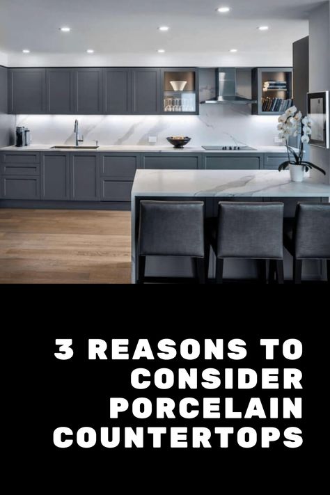 Porcelain Countertops Bathroom, Porcelain Countertops Kitchen, Porcelain Kitchen Countertops, Porcelain Countertop, Porcelain Countertops, Do Your Homework, Porcelain Black, Rustic Exterior, Black Countertops