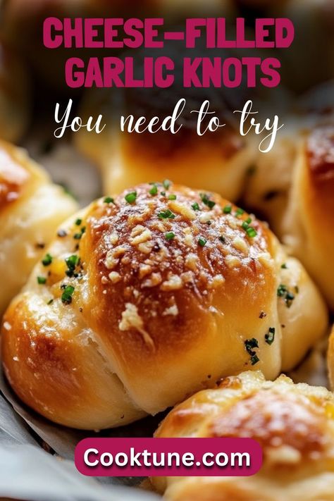 These Cheese-Filled Garlic Knots are a delightful appetizer or snack, featuring gooey mozzarella cheese wrapped in soft, buttery garlic dough. Perfectly golden and irresistibly tasty, they pair beautifully with marinara sauce for dipping. Make Garlic Butter, Garlic Knots Recipe, Garlic Knots, Cheese Wrap, Marinara Sauce, Garlic Butter, Marinara, Mozzarella Cheese, Mozzarella