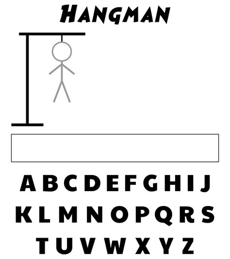 Printable Hangman Game, Hang Man Game, Hangman Words, Printable Word Games, Hangman Game, Wedding Verses, Personality Chart, Printable Games For Kids, Hard Words