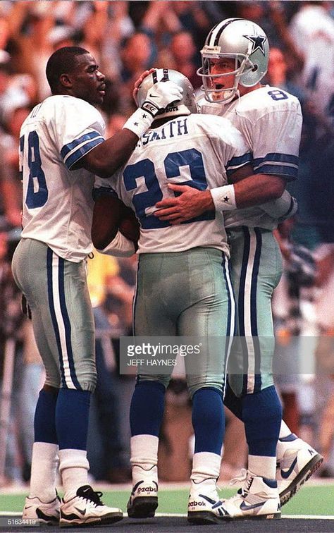 The Triplets; Along with his former Cowboy teammates Troy Aikman and Emmitt Smith, Irvin was inducted into the Dallas Cowboys Ring of Honor on September 19, 2005. Dallas Cowboys Rings, Fantasy Football Logos, Michael Irvin, Dallas Cowboys Players, Dallas Cowboys Football Team, Emmitt Smith, Troy Aikman, How Bout Them Cowboys, Tony Romo