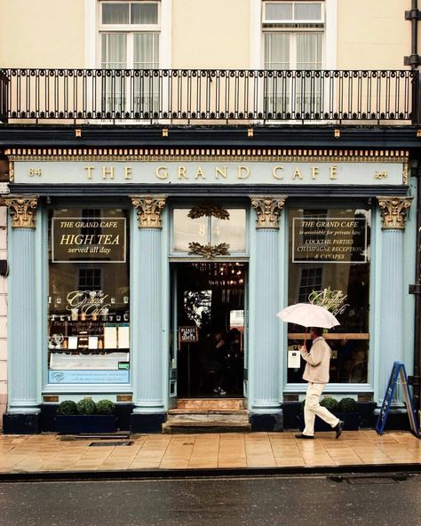 The Grand Cafe, Oxford Bistro Exterior, Exterior Store Fronts, Shop Facade, Storefront Design, Building Front, Parisian Cafe, Shop Fronts, French Bistro, Shop Front Design