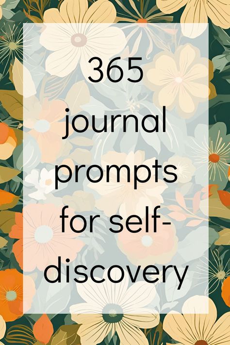 Looking for meaningful ways to journal every day? This collection of 365 creative journaling prompts for self-discovery helps you find yourself through writing. Save this pin and start your year of self-discovery today. New Year Intentions, Ways To Journal, 365 Questions, Self Care Journal Prompts, 5 Year Journal, Journal Prompts For Beginners, Journal Prompt Ideas, Journaling Challenge, Bullet Journal Budget