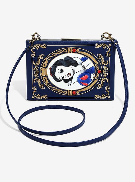 Loungefly Disney Snow White And The Seven Dwarfs Storybook Crossbody Bag, Snow White Book, Disney Purses, Disney Purse, Funko Mystery Minis, Book Clutch, Disney Princess Fashion, Navy Bag, Disney Bags, Disney Snow White