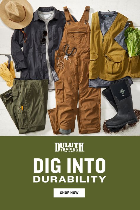 Get back to your roots in garden and outdoor gear that works as hard as you do! Thanks to feedback from green thumb do-it-allers like you, we’ve all but perfected the work pants, shirts, overalls and vests that you need to grow the extra acre. Kick up the cooling comfort and long-lasting durability with spring outerwear from Duluth Trading. Check out NEW arrivals, popping up daily! Womens Gardening Clothes, Diy Stained Concrete Floors, Gardening Clothes, Diy Concrete Stain, Spring Outerwear, Gardening Gear, Gardening Outfit, Super High Heels, Stained Concrete