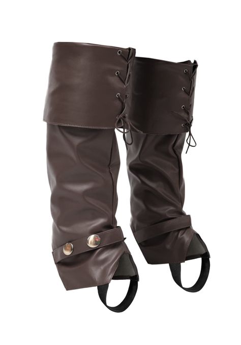 PRICES MAY VARY. Quality Material: Made of high-quality PU leather, the pirate boot covers are sturdy and comfortable to wear. With an elastic waistband and adjustable straps, they can be easily put on and taken off Slim Fit: The medieval boot covers are designed for women, suitable for various occasions such as Halloween, costume parties, cosplay, role-playing, and steampunk events Stylish Design: The pirate boot covers feature a classic pirate design with a distressed leather look and straps, Ren Faire Accessories, Cowboy Cosplay, Dnd Cosplay, Women Pirate, Pirate Design, Medieval Boots, Pirate Boots, Steampunk Leather, Boot Covers