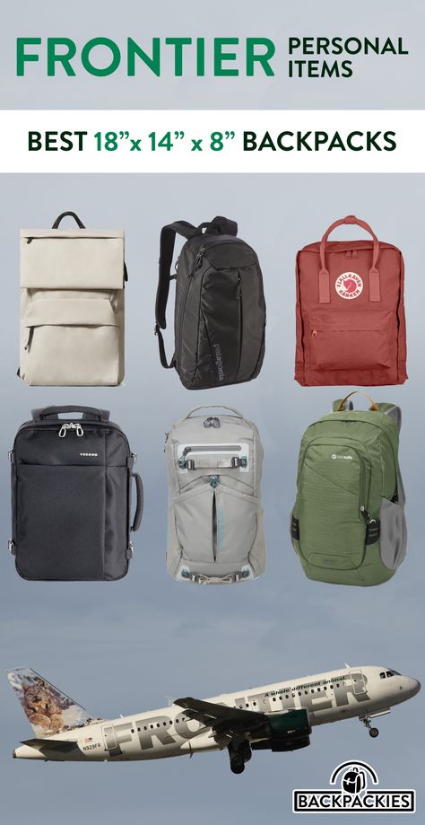 Find the best personal item backpack for Frontier, Sprit, United Airlines and more with our air travel backpack buying guide!  https://backpackies.com/blog/best-personal-item-backpacks Travel Backpack Carry On, Best Travel Luggage, Minimalist Packing, Best Travel Backpack, Backpacks Travel, Airline Travel, Airplane Travel, Packing List For Travel, Air Travel