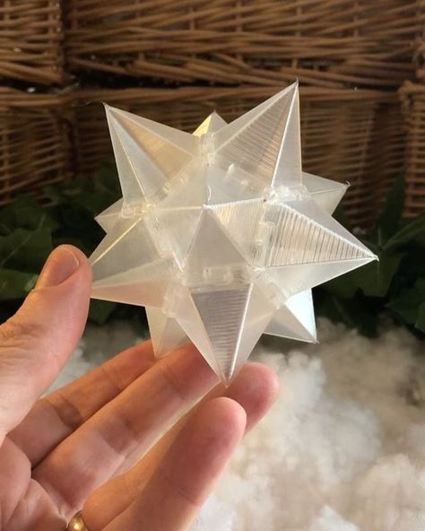 Stellated Dodecahedron, The Golden Ratio, 3d Architecture, 3d Star, 3d Light, Instagram Snap, Stl Files, Tree Topper, Clay Sculpture