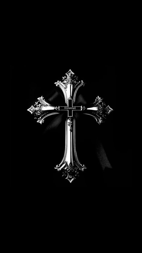 Goth Christian Wallpaper, Goth Christian, Arts Aesthetic, Cross Wallpaper, Punk Aesthetic, Y2k Black, Black And White, Pins, White