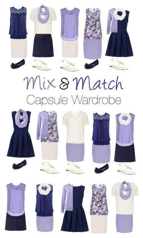 "Capsule Wardrobe: Navy and Lavender" by mary-grace-see on Polyvore featuring Paule Ka, New Look, Brave Soul, Dorothy Perkins, ..,MERCI, Le Nom, Jacques Vert, Lands' End, Manon Baptiste and Burberry Navy And Lavender, Wardrobe Colors, Skirt Lengths, November Outfits, Capsule Dressing, Capsule Closet, Wardrobe Capsule, Fashion Capsule Wardrobe, Paule Ka