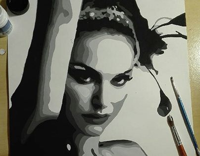 Black Swan Art Paintings, Black Swan Sketch, Black Swan Drawing, Black Swan Painting, Black Swan Art, Easy Drawing Ideas For Beginners, Dorm Paintings, Black Swan Movie, Swan Drawing