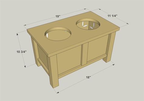 Kreg Tool | Innovative Solutions for All of Your Woodworking and DIY Project Needs Dog Dish Stand, Dog Bowl Stand Diy, Raised Dog Bowl Stand, Dog Food Stands, 2x4 Wood Projects, 2x4 Wood, Dog Feeding Station, Raised Dog Bowls, Dog Bowl Stand