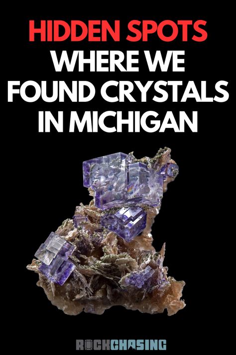 Join us as we share where we found crystals in Michigan and our exciting crystal hunting journey. Fluorite photo provided by Fine Mineral Photography Michigan Rocks Hunting, Michigan Rocks And Minerals, Finding Crystals, Mineral Photography, Crystal Hunting, Adoption Books, Michigan Rocks, Michigan Travel Destinations, Gem Hunt