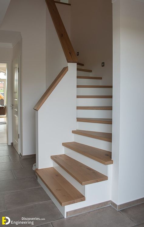 31+ Attractive Wooden Staircase Design Ideas - Engineering Discoveries Wooden Staircase Design, Stairs Design Modern, Hal Decor, Home Stairs Design, Modern Stairs, Wooden Staircases, Interior Stairs, Modern Staircase, Home Entrance Decor