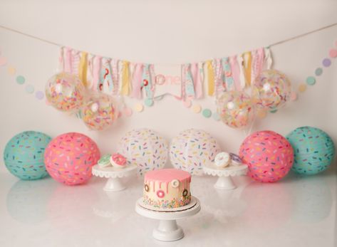 Two Sweet Smash Cake, Sweet One Cake Smash Photos, Sweet One Birthday Cake Smash, Sprinkle Cake Smash, Smash Cake Sweet One, Sweet One Smash Cake Photoshoot, Sweet One First Birthday Smash Cake, Two Sweet Photoshoot, Two Sweet Photoshoot Ideas