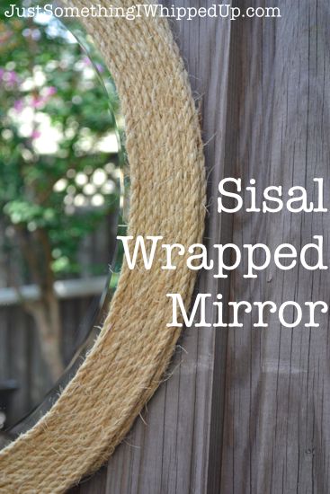 Sisal Wrapped Mirror - Give a plain round mirror a sisal border to jazz it up. I have been toting a plain, round Target mirror from residence to residence since… Diy Round Mirror, Target Mirror, Target Mirrors, Mirror Tutorial, Spiegel Diy, Round Mirror Frame, School Dorm, Interior Paint Colors Schemes, Mirror Border