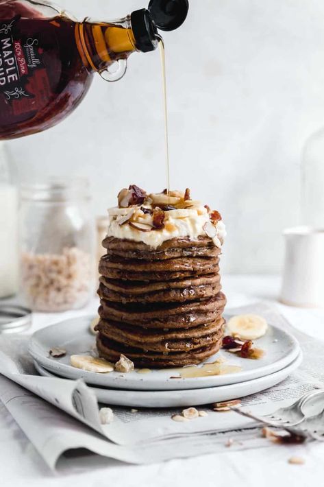 Gingerbread Pancakes - Broma Bakery Flat Pancakes, Fluffy Blueberry Pancakes, Christmas Pancakes, Spice Pancakes, Holiday Cheese Boards, Gingerbread Pancakes, Pumpkin Spice Pancakes, Broma Bakery, Recipe Pumpkin