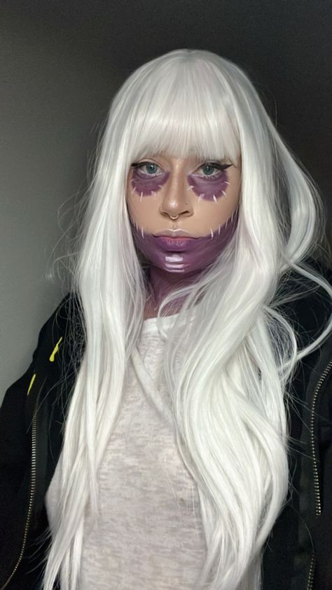 #dabi #myheroacademia #cosplay #makeup #myheroacademiacosplay Dabi Cosplay Makeup, Cosplay White Hair, Dabi Makeup, Dabi Cosplay, Blonde Cosplay, My Hero Academia Cosplay, Mha Cosplay, Cosplay Makeup, White Hair