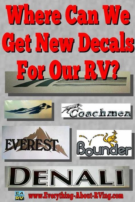 Rv Hack, Camper Maintenance, Camper Repair, Rv Decals, Rv Camping Tips, Rv Repair, Rv Maintenance, One Night Stand, Camper Makeover