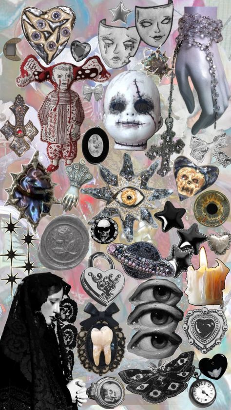 Goth Collage Wallpaper, Goth Collage, Goth Baddie, Bizarre Art, Collage Wallpaper, Witchy Wallpaper, Nail Inspo, Mixed Media, Collage